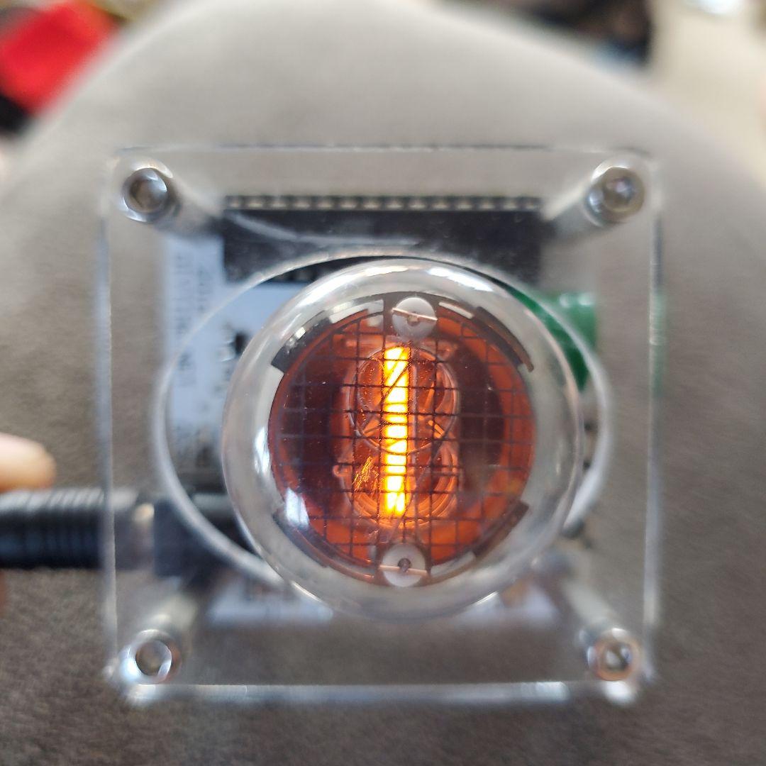 ニキシー管時計 クリアケース USB接続