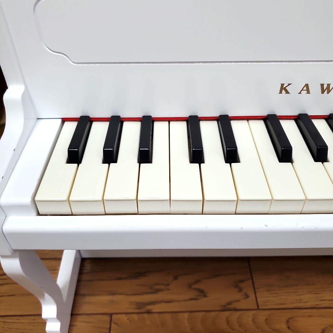 【箱・説明書付き】カワイ　アップライトピアノ　ミニピアノ　ホワイト