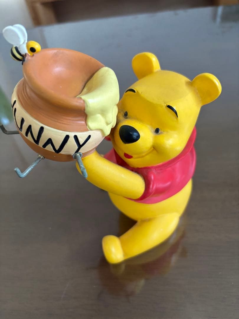 プーさん ハチミツ壺 フィギュア 鍵かけスタンド