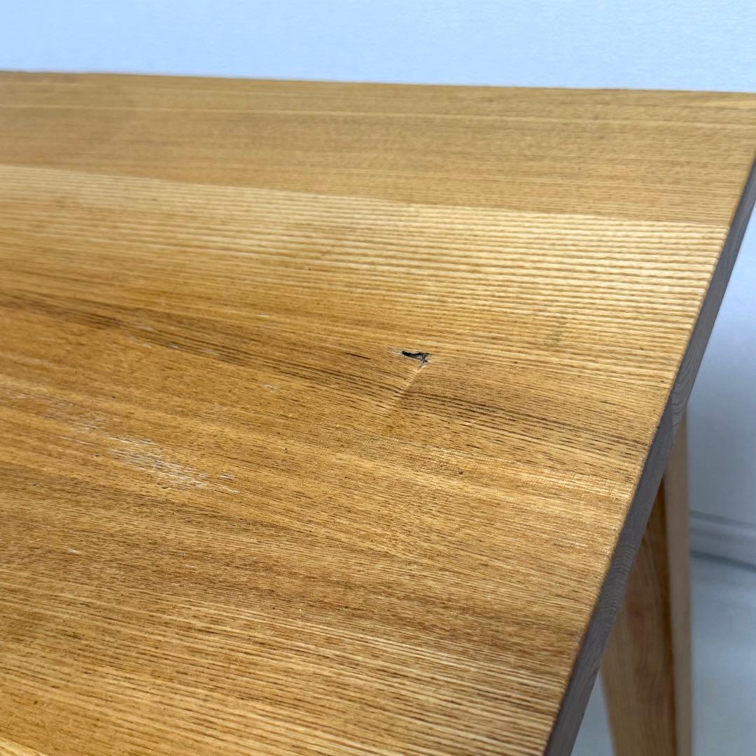 無印良品　無垢　タモ材　デスク　パーソナルデスク　引き出し付き　机　北欧