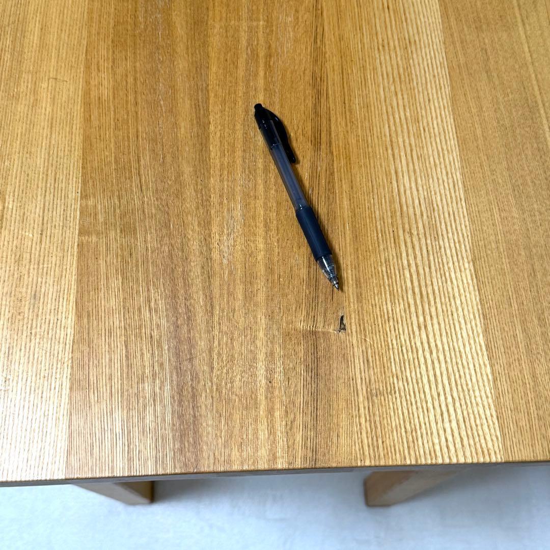 無印良品　無垢　タモ材　デスク　パーソナルデスク　引き出し付き　机　北欧