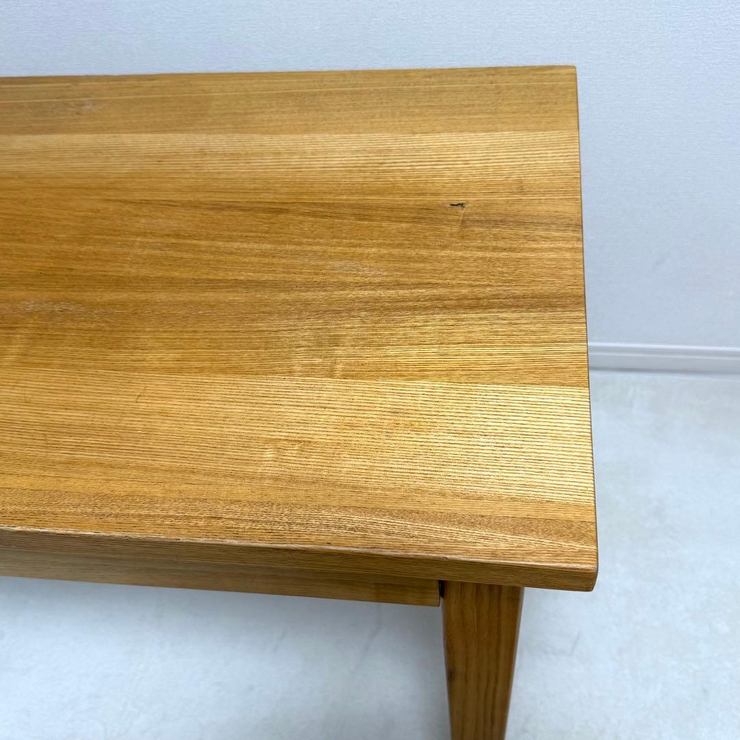 無印良品　無垢　タモ材　デスク　パーソナルデスク　引き出し付き　机　北欧