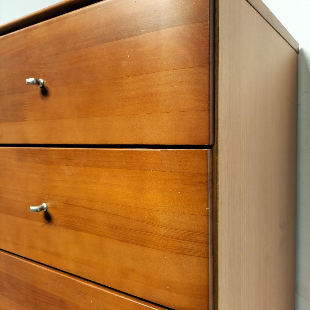 M♦スリム　 6段チェスト　 チェリーウッド調 　スリムタンス　 省スペース