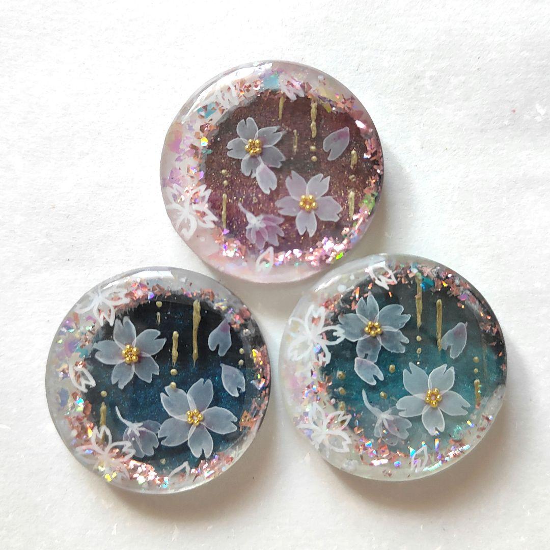 【753】ハンドメイド　レジン　ヘアゴム　ポニーフック