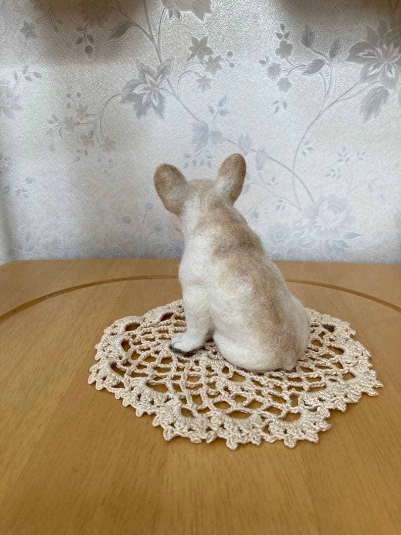 羊毛フェルト　ハンドメイド　フレンチブルドッグ