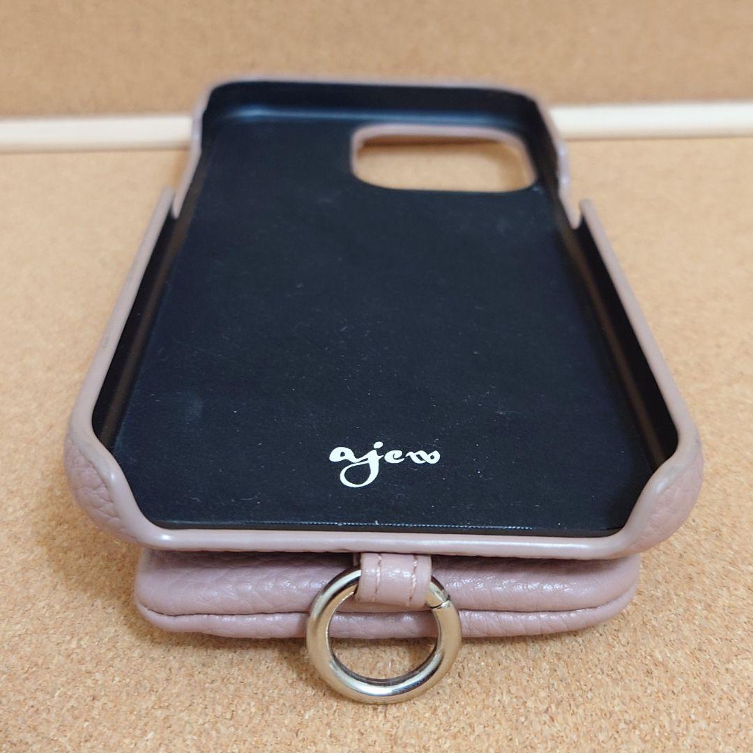 ajew　エジュー iPhone15ProMaxケース ピンクベージュ