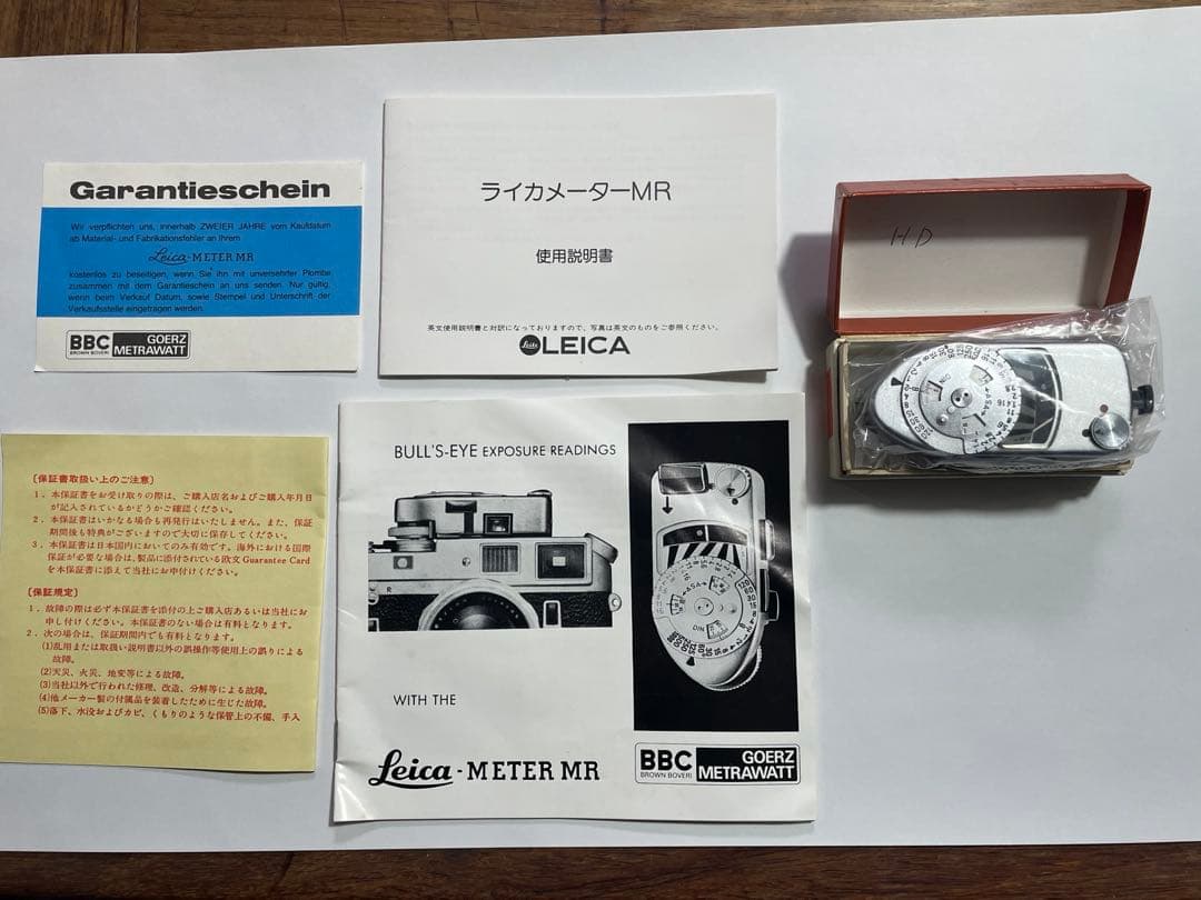 ★Leica Meter MR 露出計 元箱・取扱説明書付き