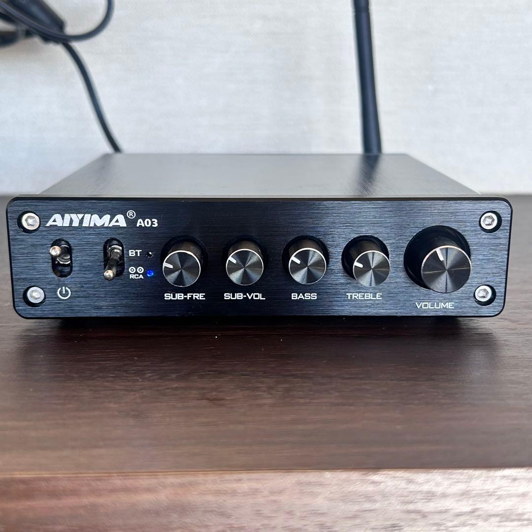 AIYIMA A03 アンプ 100W DC12-24Vアダプター付き