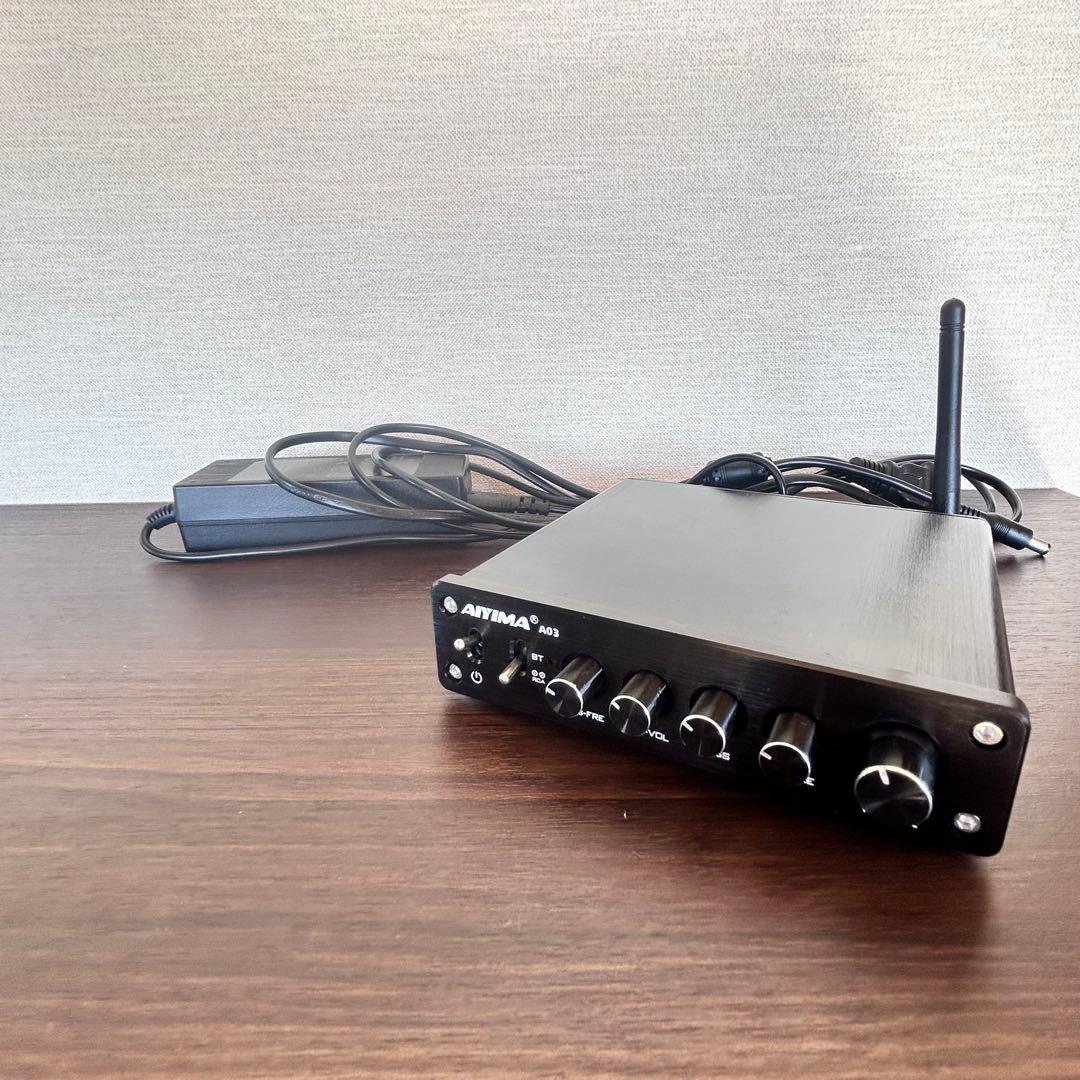 AIYIMA A03 アンプ 100W DC12-24Vアダプター付き