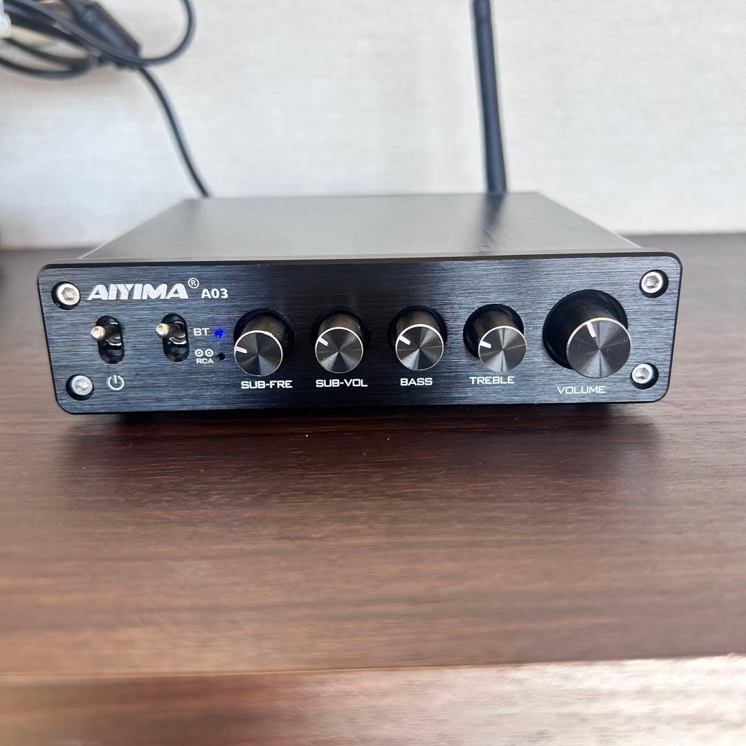 AIYIMA A03 アンプ 100W DC12-24Vアダプター付き