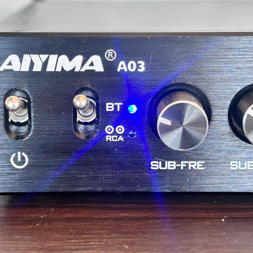 AIYIMA A03 アンプ 100W DC12-24Vアダプター付き