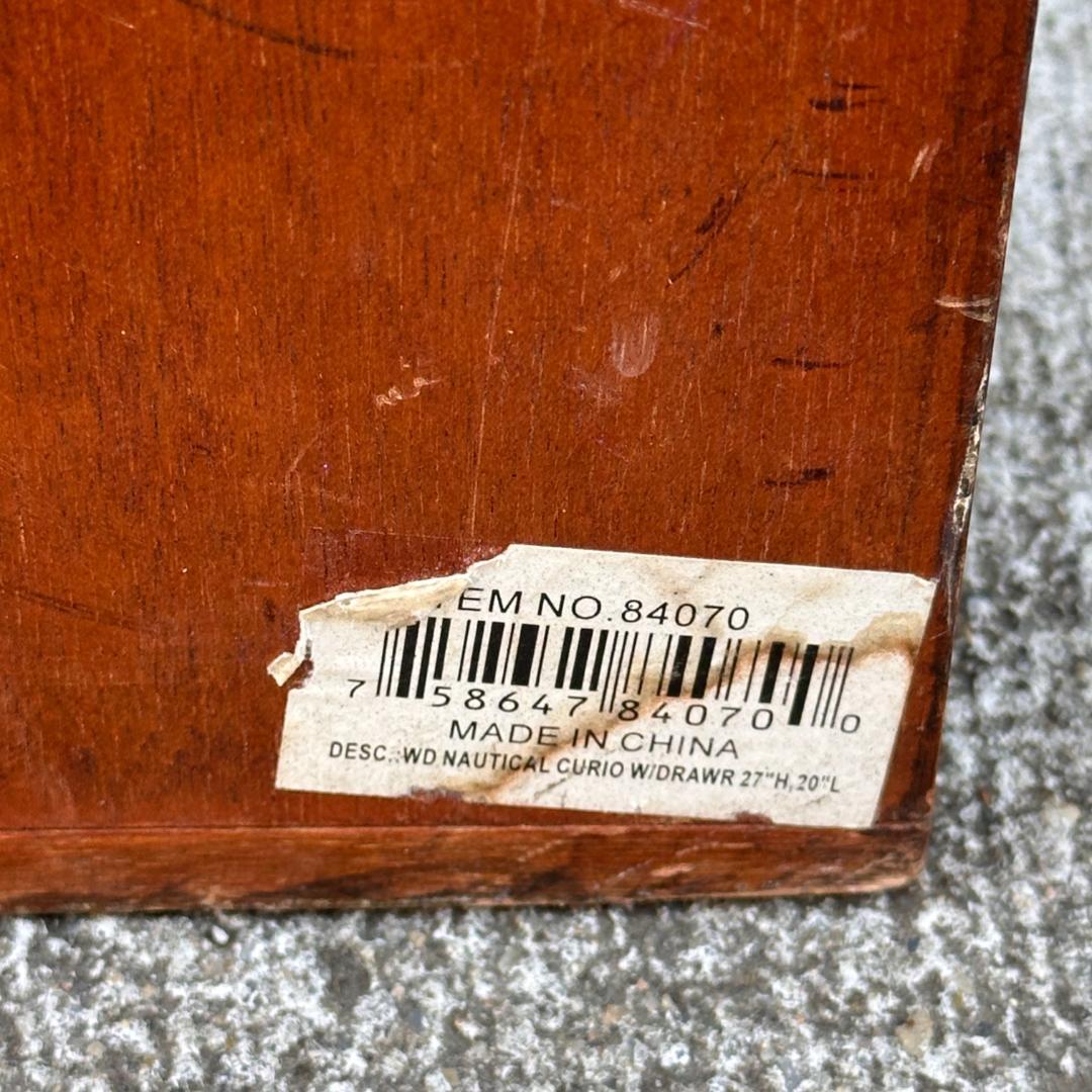 アメリカ購入 航海風 飾り棚 時計付き マリンインテリア ウォールシェルフ