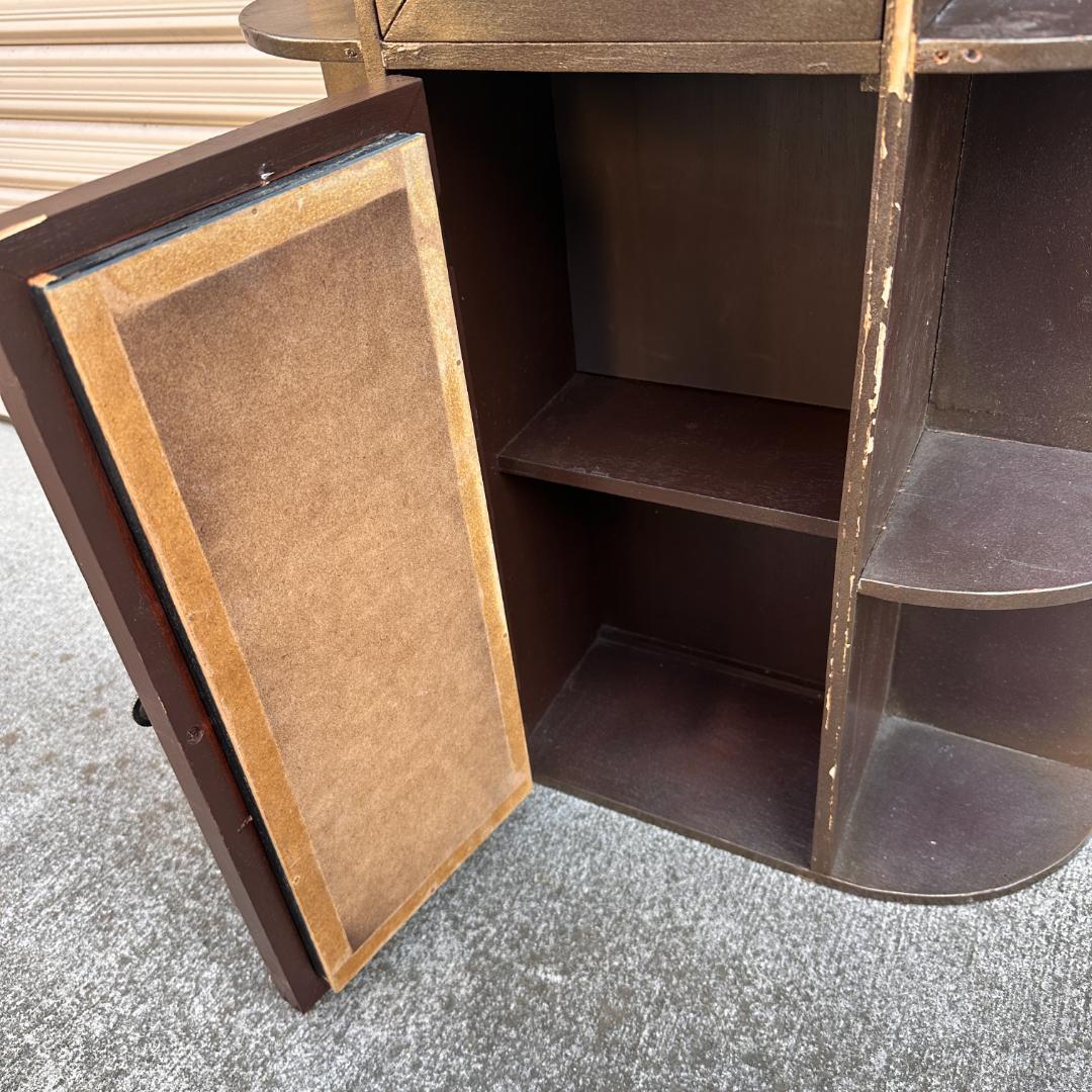 アメリカ購入 航海風 飾り棚 時計付き マリンインテリア ウォールシェルフ