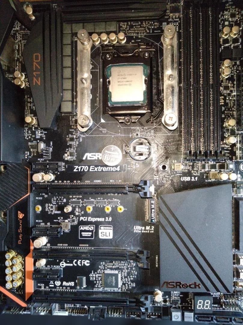 【動作値下2】ASRockZ170 Extreme4 i7-6700K CPUF