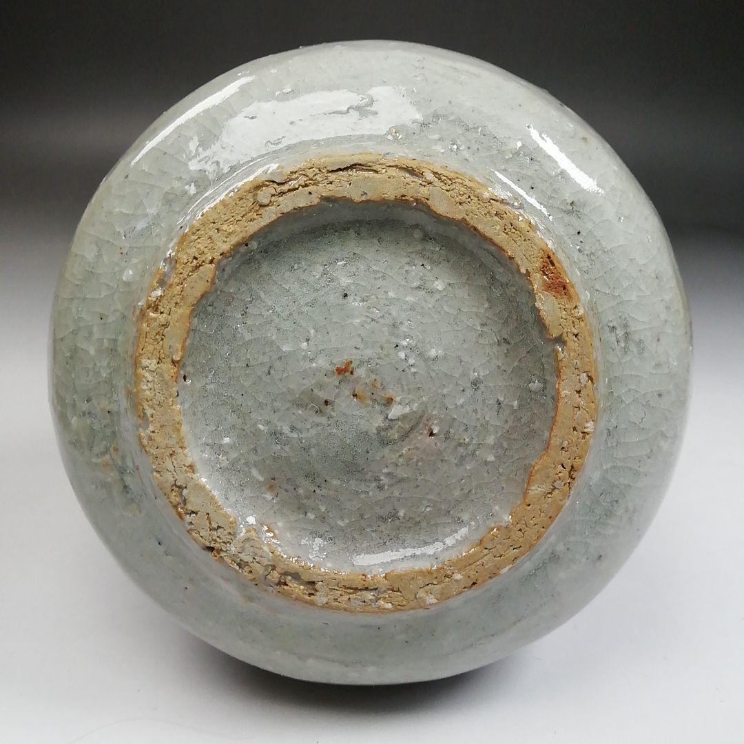 Ｗ２５５　花入　『萩焼』『鶴首花入』『野坂康起 造』　共箱　茶道具　花器