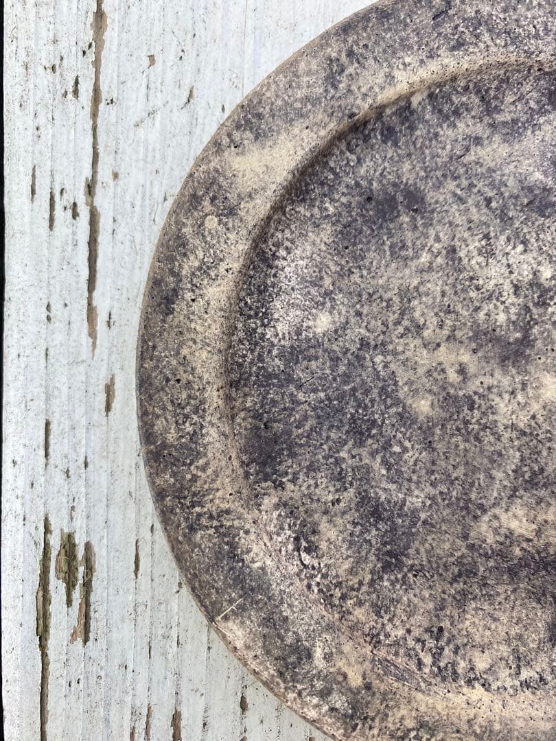 【希少】紙上征江 プレート2枚セット マットグレー ほぼ未使用　レア　明心工房