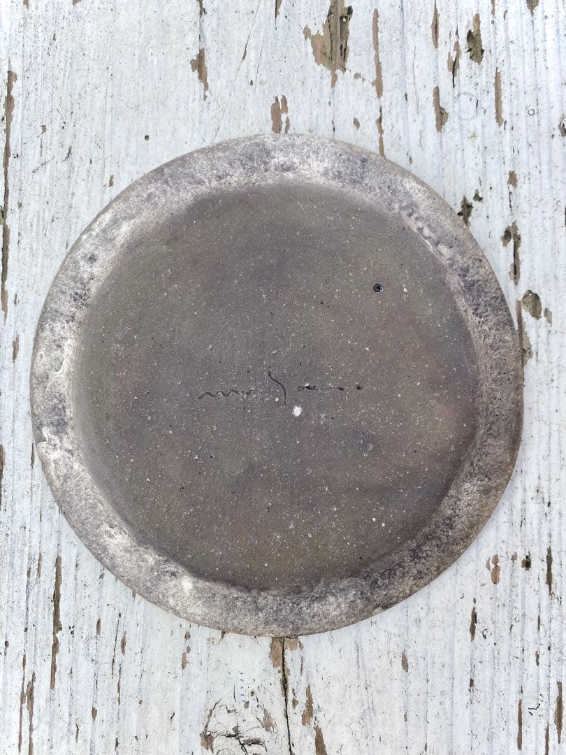 【希少】紙上征江 プレート2枚セット マットグレー ほぼ未使用　レア　明心工房