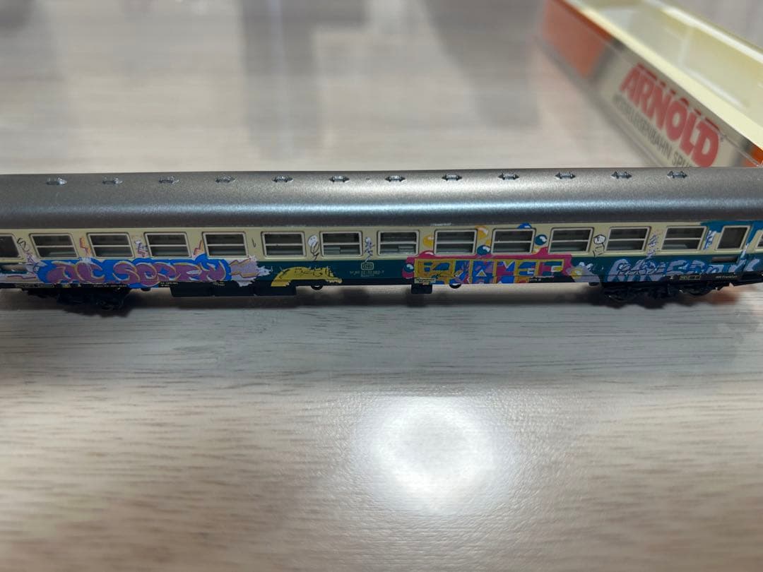 2両　Nゲージ 鉄道模型 グラフィティアートセット　欧州　ドイツ　アーノルド