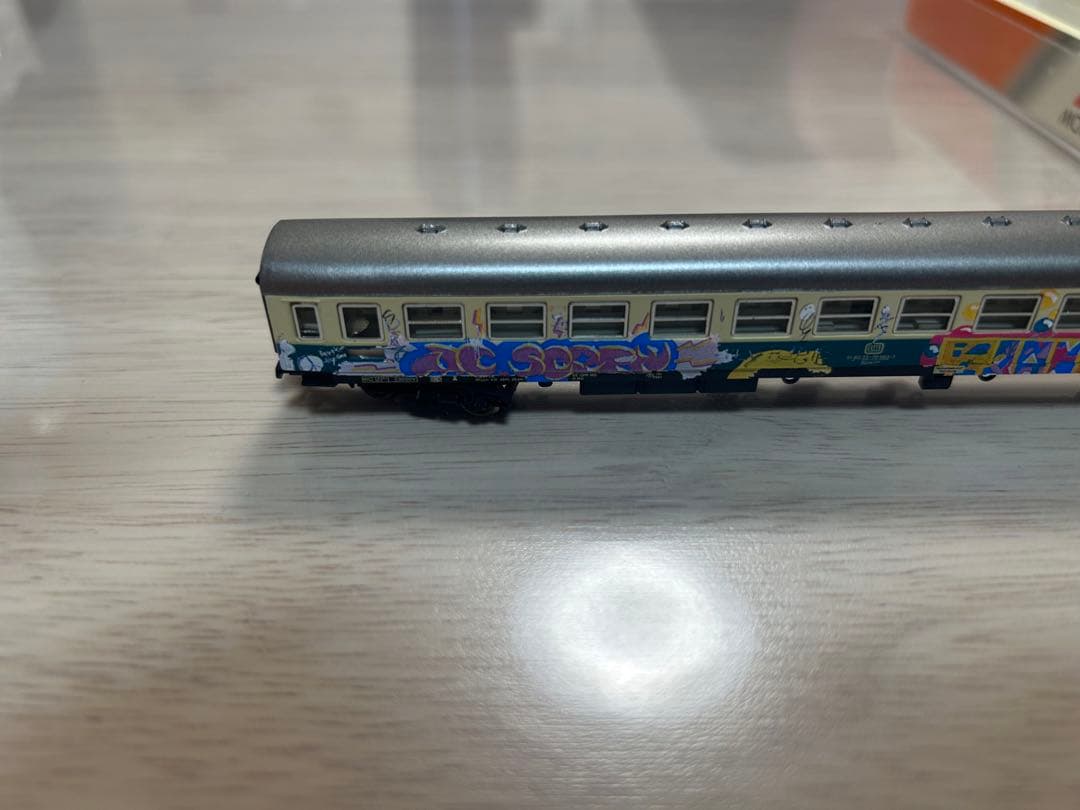 2両　Nゲージ 鉄道模型 グラフィティアートセット　欧州　ドイツ　アーノルド