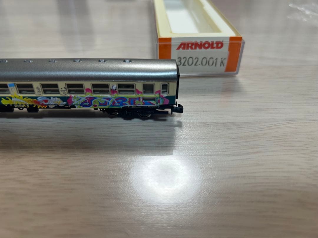 2両　Nゲージ 鉄道模型 グラフィティアートセット　欧州　ドイツ　アーノルド