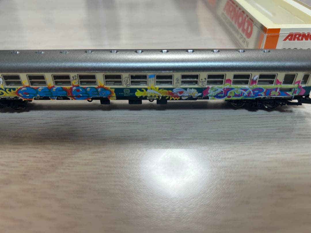 2両　Nゲージ 鉄道模型 グラフィティアートセット　欧州　ドイツ　アーノルド
