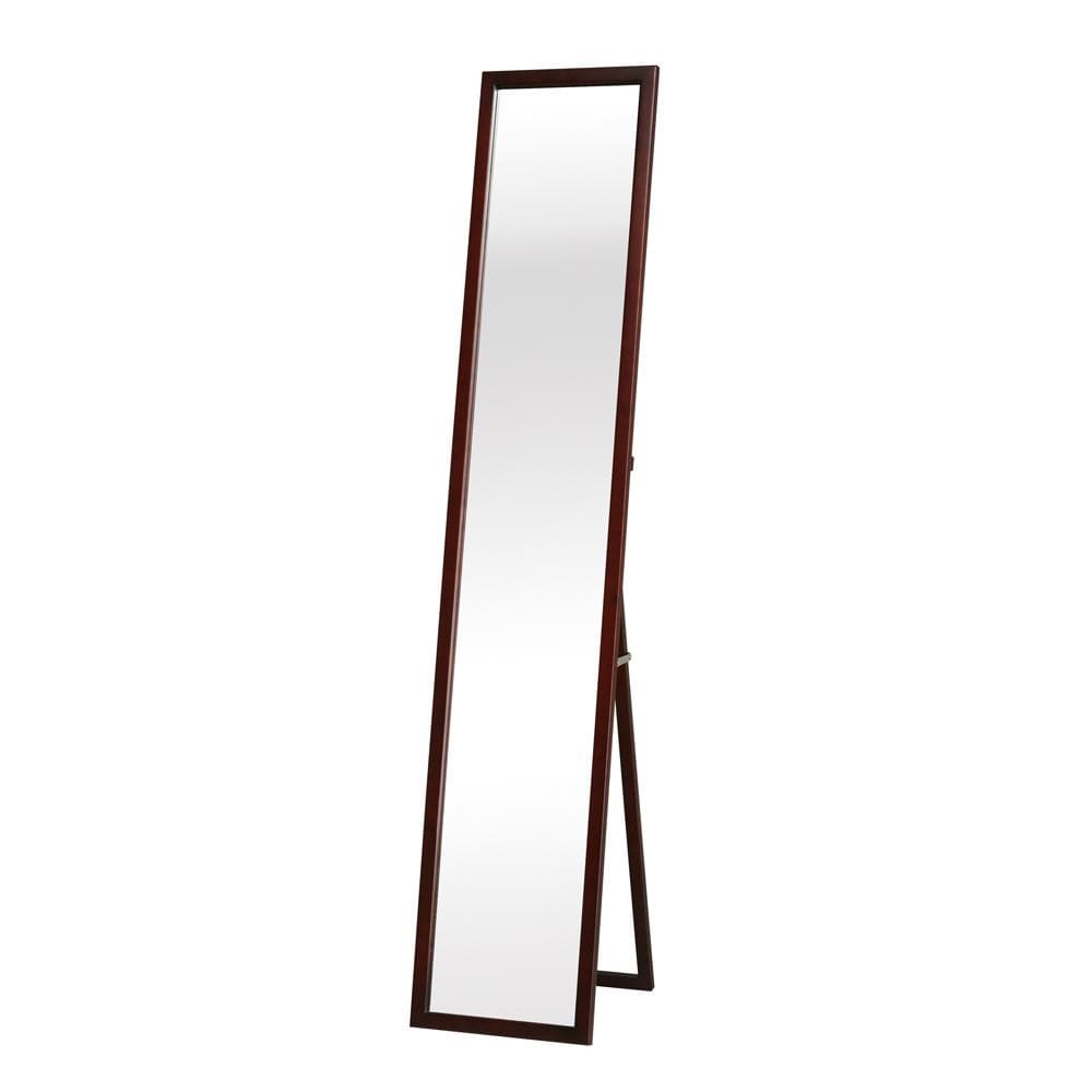 【新品・送料無料】天然木ナチュラルなリビングスタンドミラー幅29ｃｍ