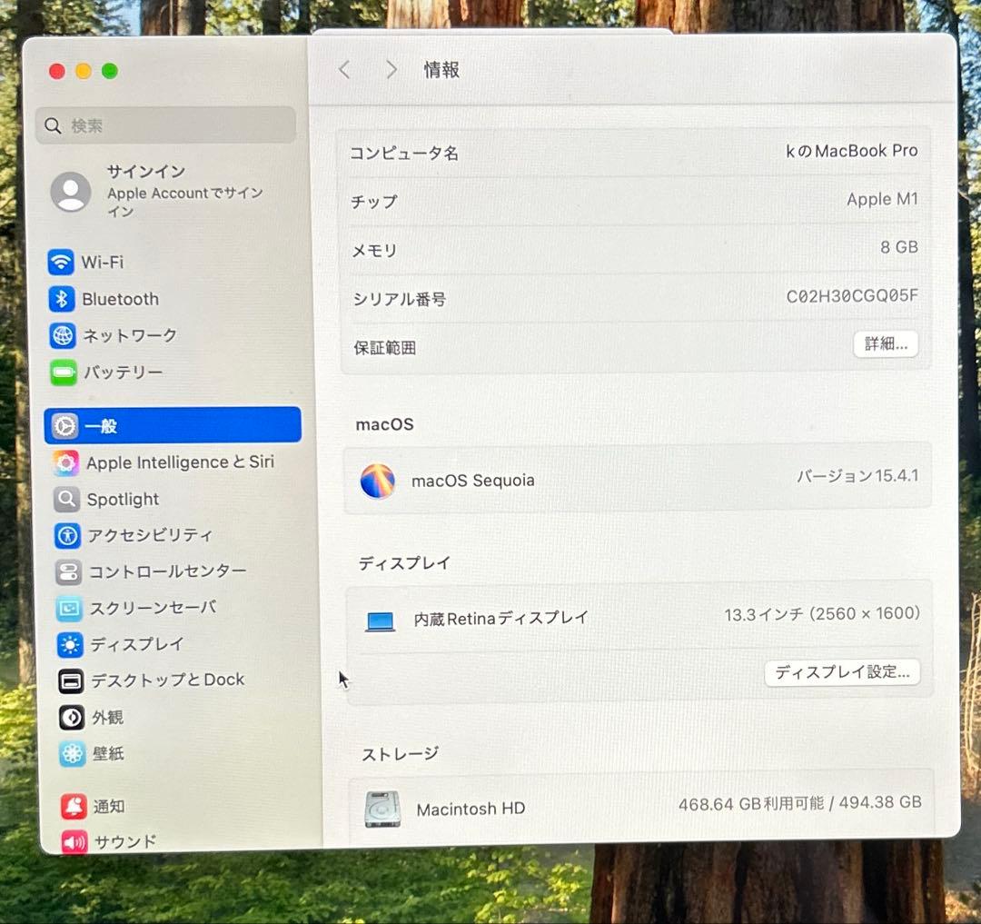 MacBook本体 Apple MacBook Pro 13 M1 8GB 512GB 2020