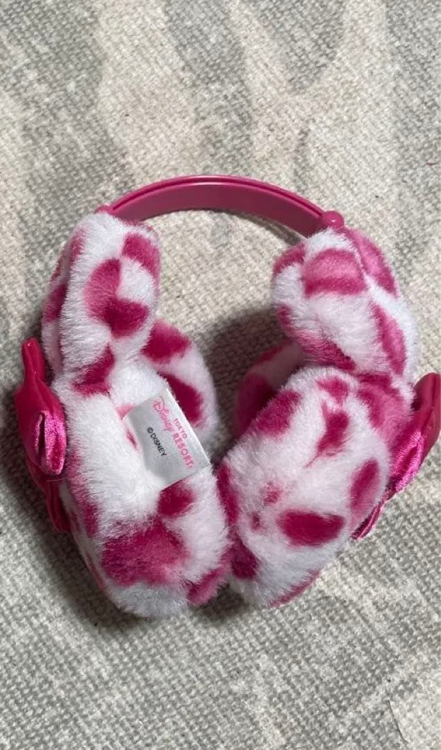 ミニー　耳当て イヤーマフ　ヒョウ柄　レオパード柄