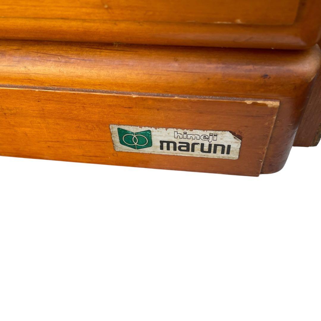 maruni 姫路マルニ　ラタン調　キャビネット 電話台　棚 レトロ タンス