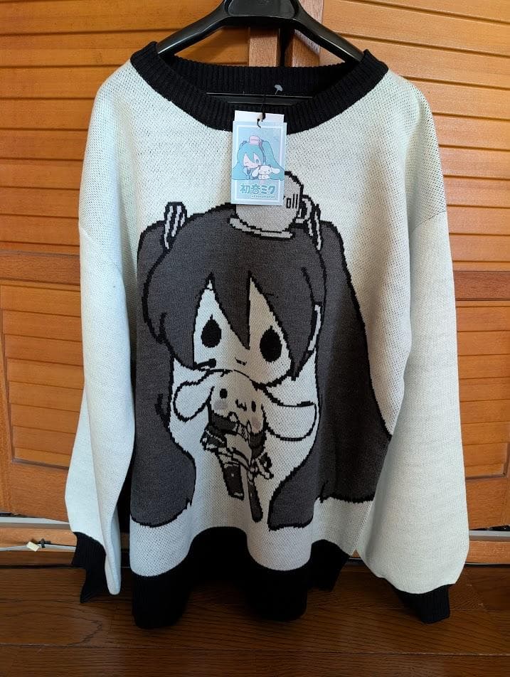 初音ミク×シナモロール コラボ ニット セーター Lサイズ　3色セット