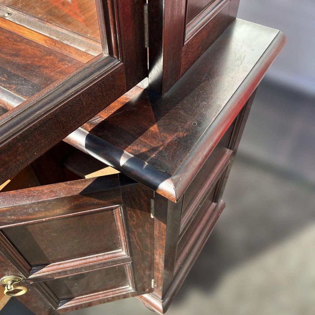 松本民芸家具　ミズメザクラ無垢材食器棚　　　キッチンボード/カップボード　送料込