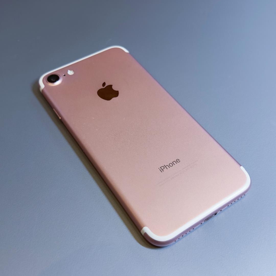 美品 iPhone7 32GB ローズゴールド 純正付属品/保護ケース/ガラス付