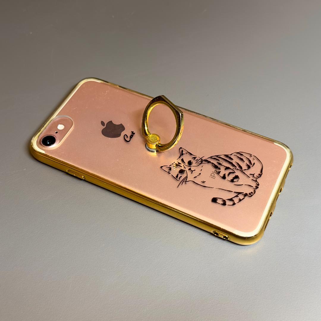 美品 iPhone7 32GB ローズゴールド 純正付属品/保護ケース/ガラス付
