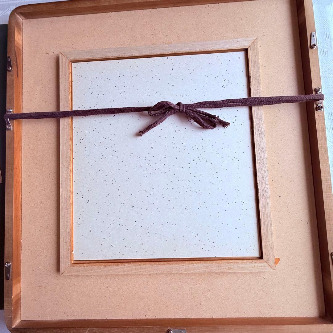 2236様感謝‼️春‼️林清納「をんな」肉筆　落款　シール　差し箱付