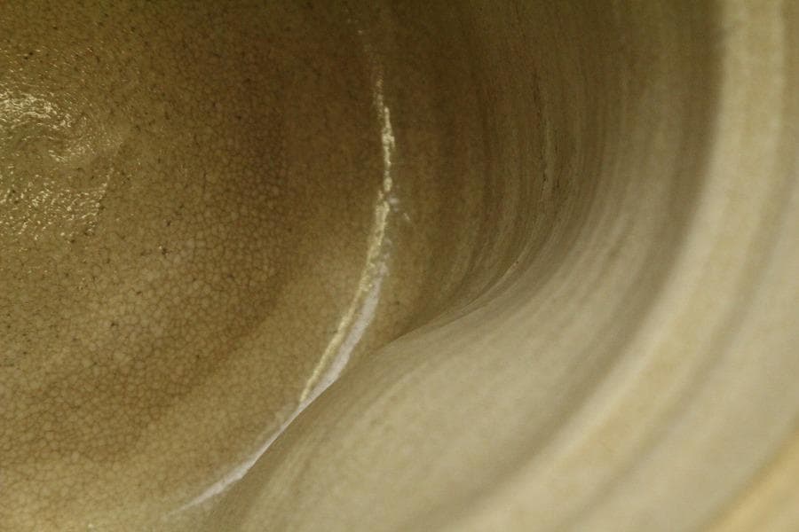 茶道具 織部 水指 在印 美品(BB477)