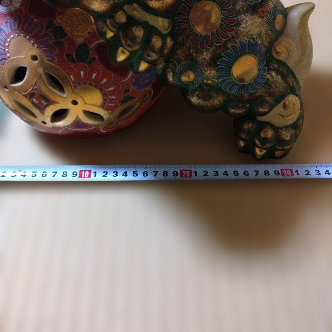 陶器製 獅子の置物