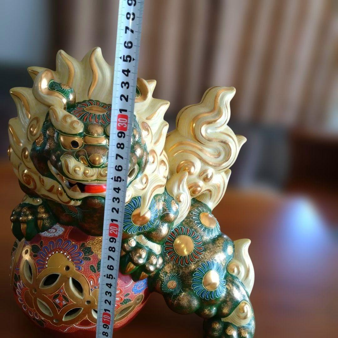 陶器製 獅子の置物