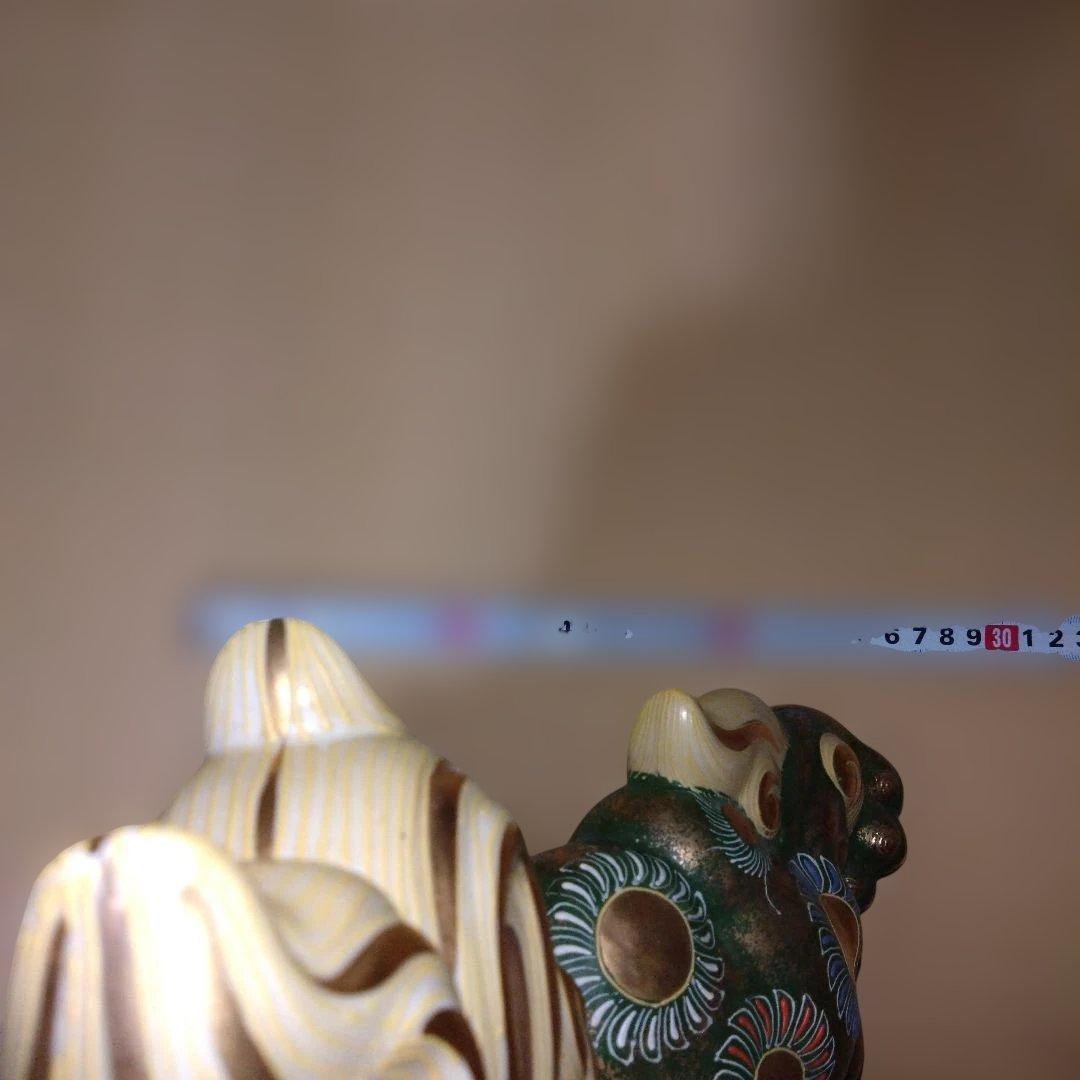 陶器製 獅子の置物