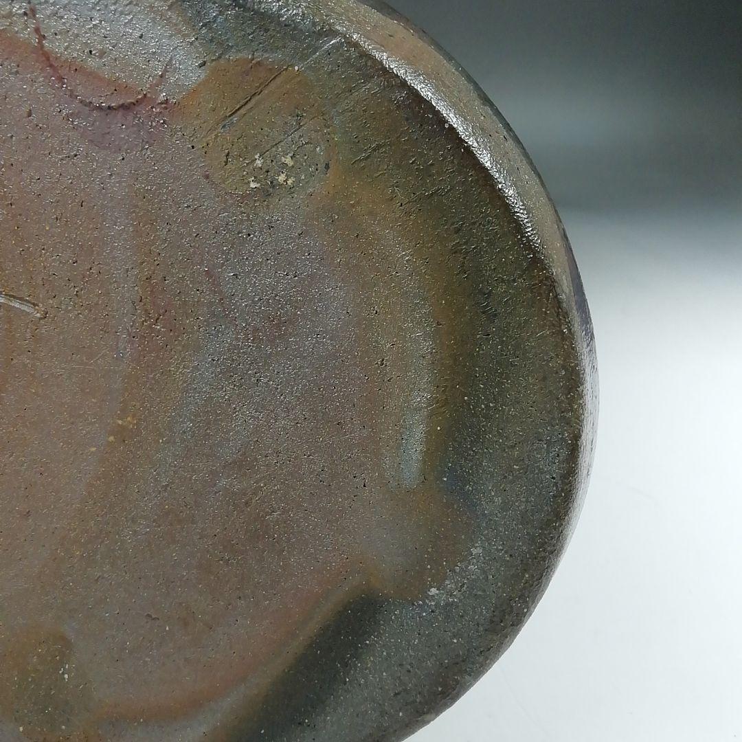 Ｗ３３５　花入　『丹波焼』『置花入』『森本丹山 造』『花瓶』　共箱　茶道具　花器