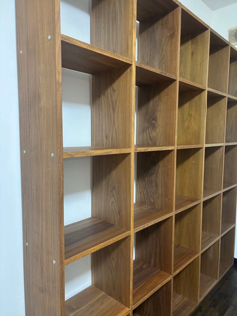 無印良品　スタッキングシェルフ　5段×5列　ウォールナット