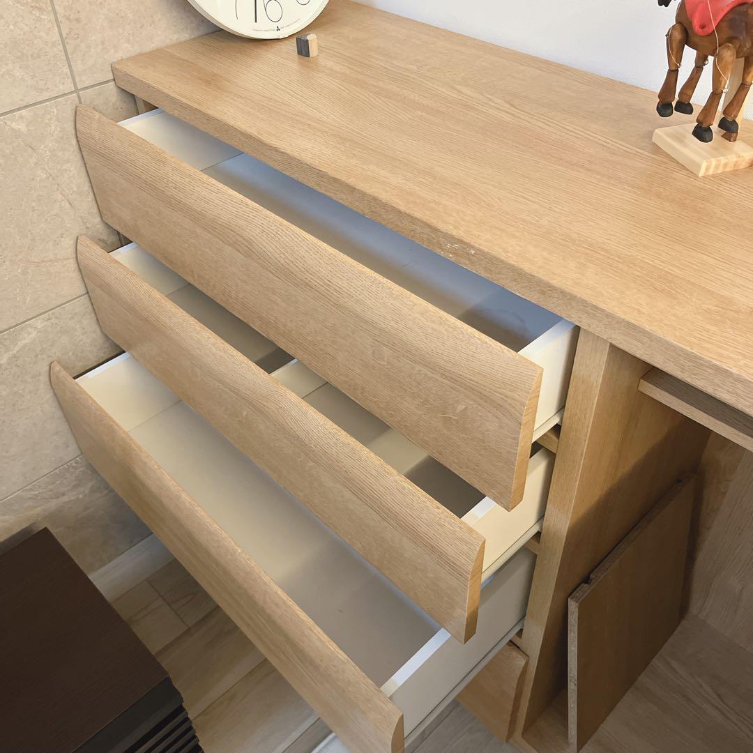 【送料込】幅120cm ニトリ 木チェスト WISH2 4段 ロッカー付