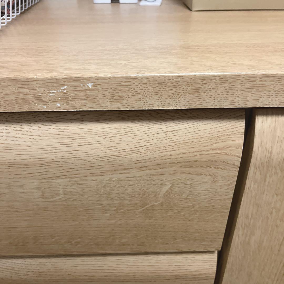 【送料込】幅120cm ニトリ 木チェスト WISH2 4段 ロッカー付