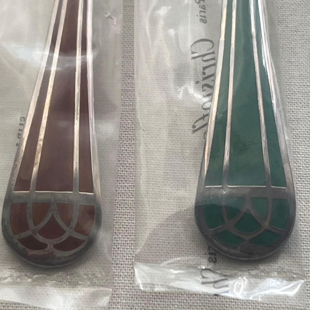 未使用品 クリストフル タリスマン 七宝 ディナーカトラリー スプーン