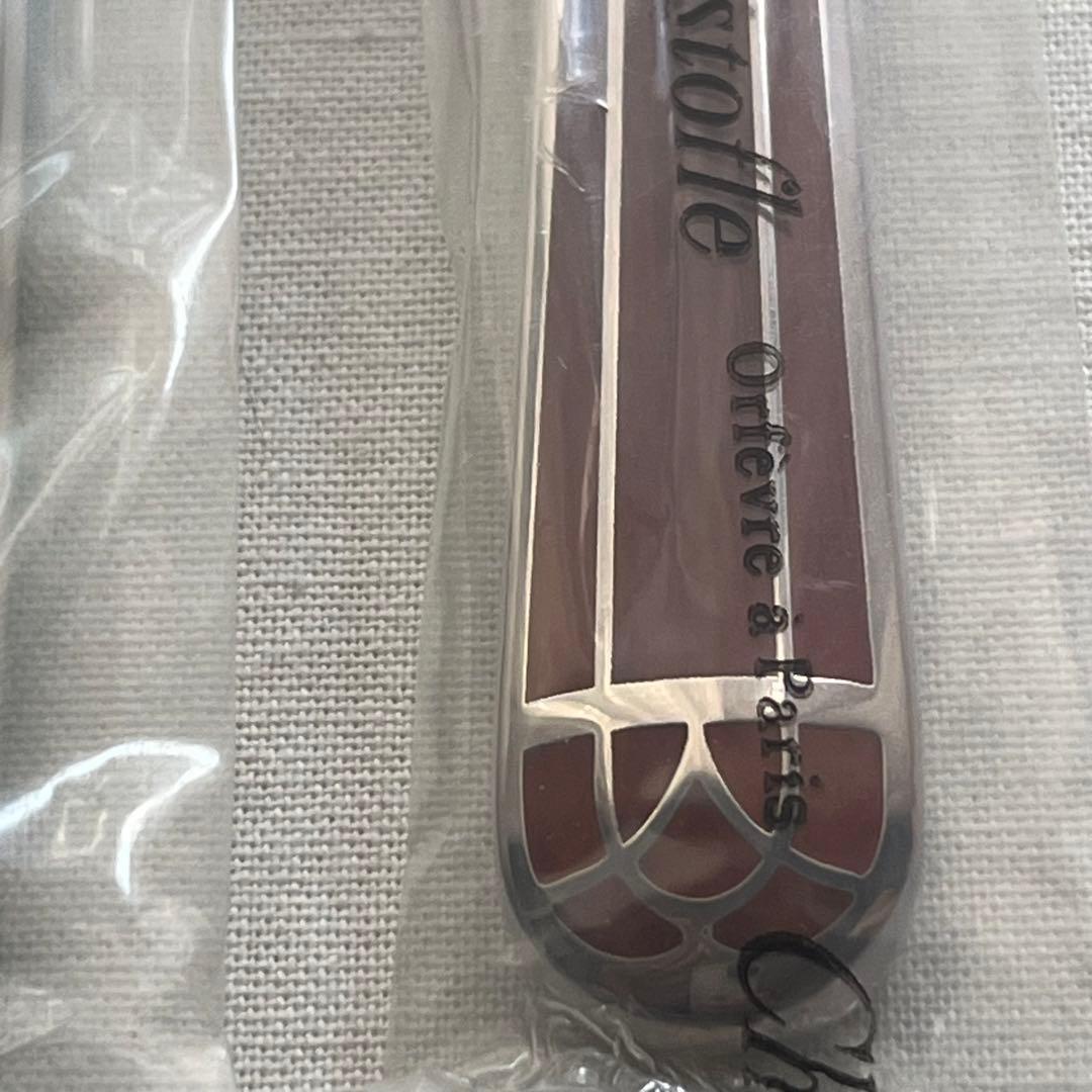 未使用品 クリストフル タリスマン 七宝 ディナーカトラリー スプーン