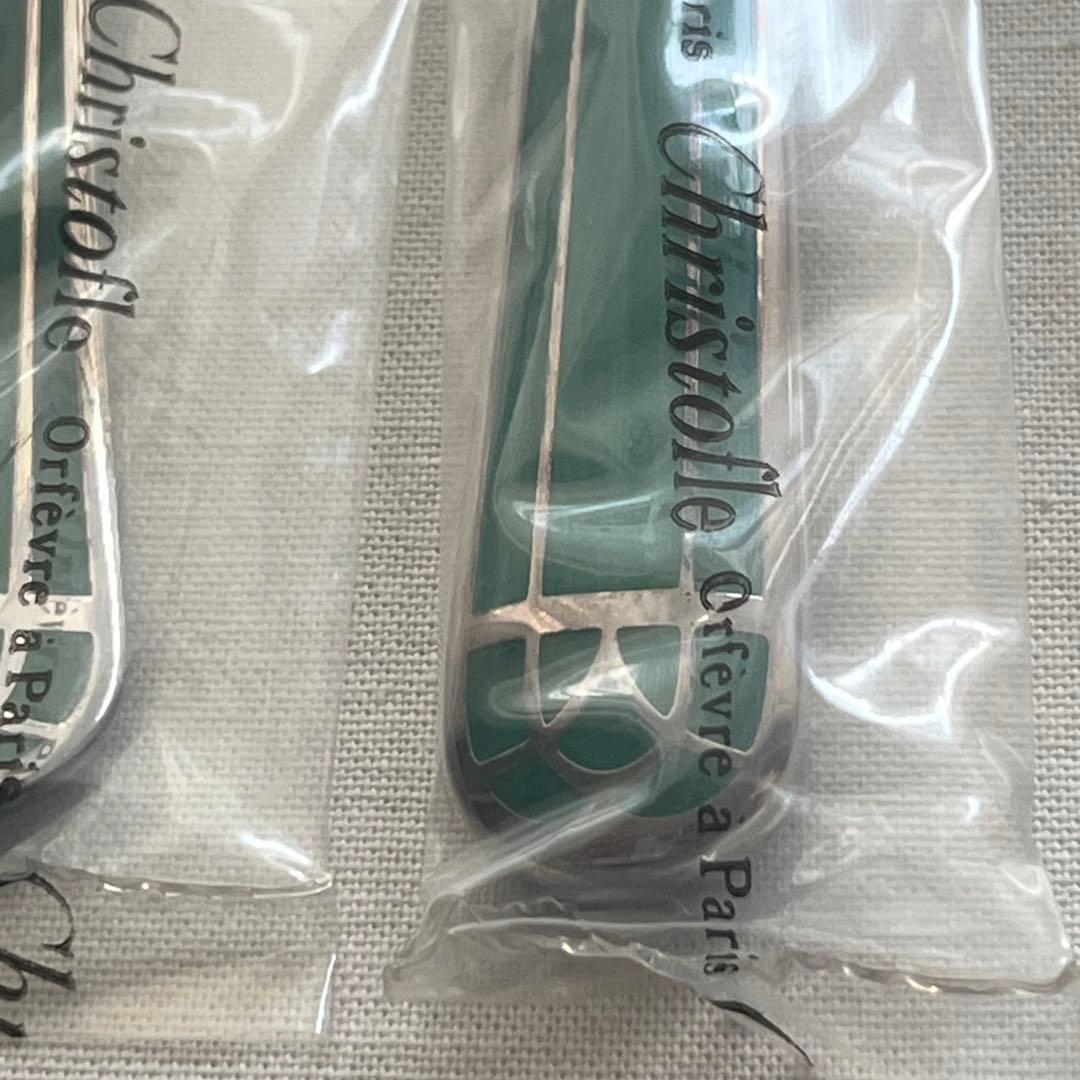 未使用品 クリストフル タリスマン 七宝 ディナーカトラリー スプーン