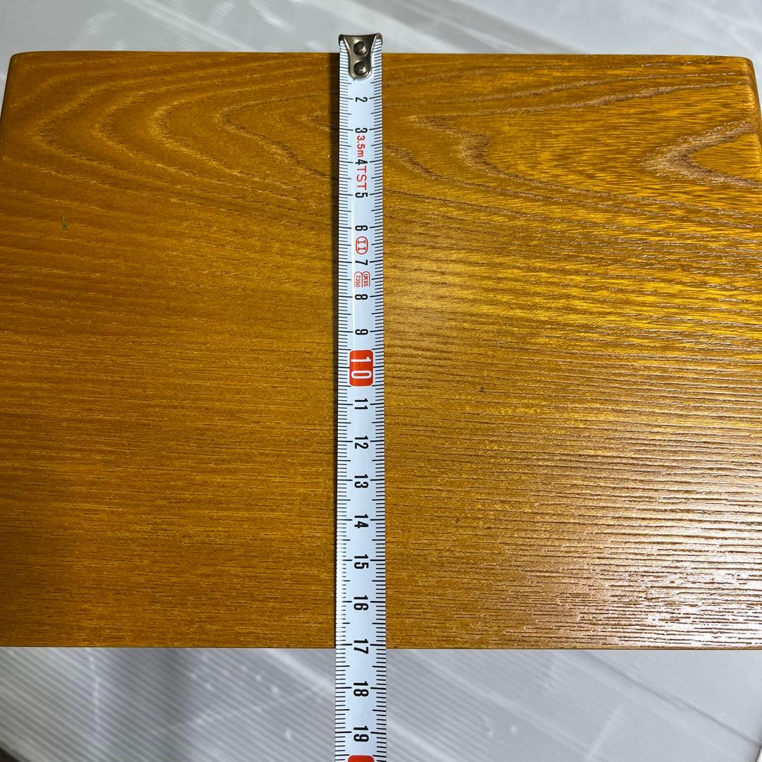 木箱　木の引き出し　　木の工芸品　くさ忠　貝入鉄仙　ニッ引出　TK-127