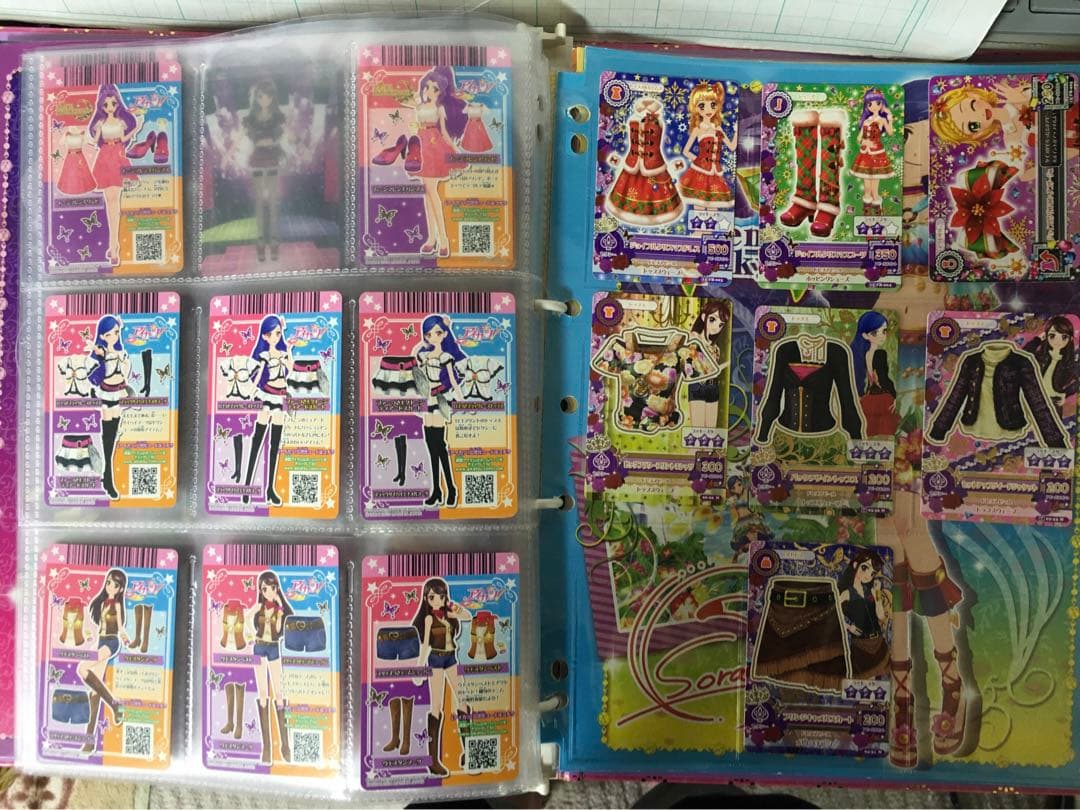 ジャンク　アイカツカードバインダーセット　カード