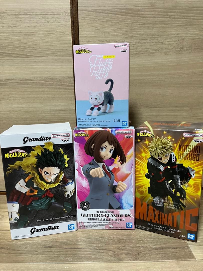 ヒロアカ　爆轟＆デク&お茶子　フィギュアセット(おまけ付き)
