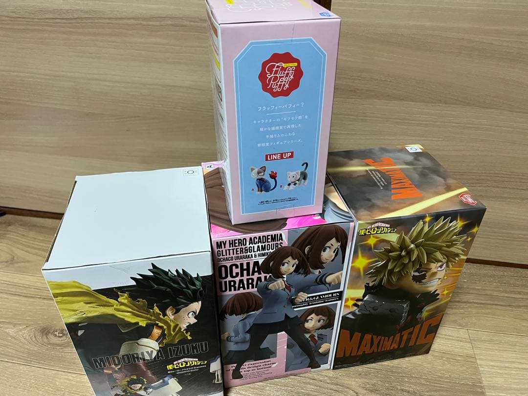 ヒロアカ　爆轟＆デク&お茶子　フィギュアセット(おまけ付き)