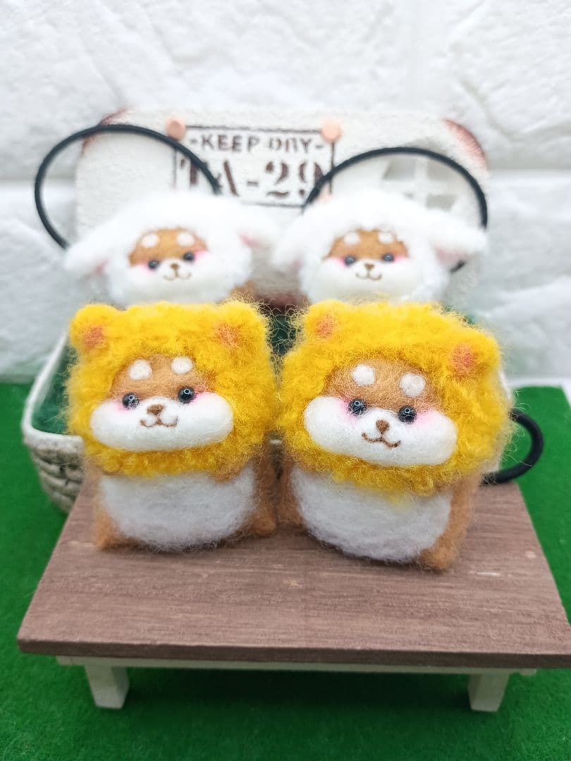 【専用】羊毛フェルト　ヘアゴムセット